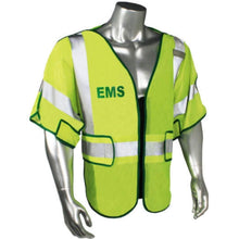 Load image into Gallery viewer, Radians LHV-PS3-DSZR-EMS – Green Trim EMS Safety Vest | Front View 
