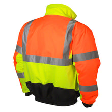 Load image into Gallery viewer, Radians SJ12-3ZMS - Multi-Color Hi-Viz Bomber Jacket | Back Right View
