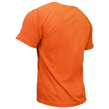 Load image into Gallery viewer, Radians ST11-NPOS - Safety Orange Hi-Viz Short Sleeve Shirts | Back Left View
