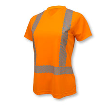 Load image into Gallery viewer, Radians ST11W-2POS - Safety Orange Hi-Viz Women&#39;s Shirt | Front Left View
