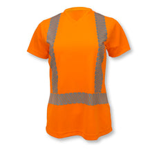 Load image into Gallery viewer, Radians ST11W-2POS - Safety Orange Hi-Viz Women&#39;s Shirt | Front View
