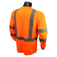 Load image into Gallery viewer, Radians ST24-3POS - Safety Orange Hi-Viz Long Sleeve Shirt | Back Right View
