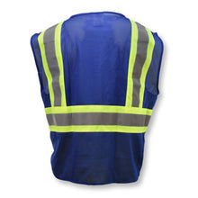 Load image into Gallery viewer, Radians SV22-1ZBLM - Blue ANSI Class 1 Safety Vest | Back View
