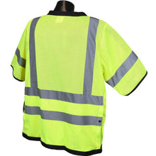 Load image into Gallery viewer, Radians SV59-3ZGD - Safety Green ANSI Class 3 Safety Vest | Back Right View
