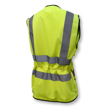 Load image into Gallery viewer, Radians SV59W-2ZGM - Safety Green Womens Safety Vest | Back Left View
