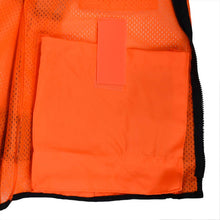 Load image into Gallery viewer, Radians SV65-2ZOM - Safety Orange Surveyor Safety Vest | Inside Pocket View
