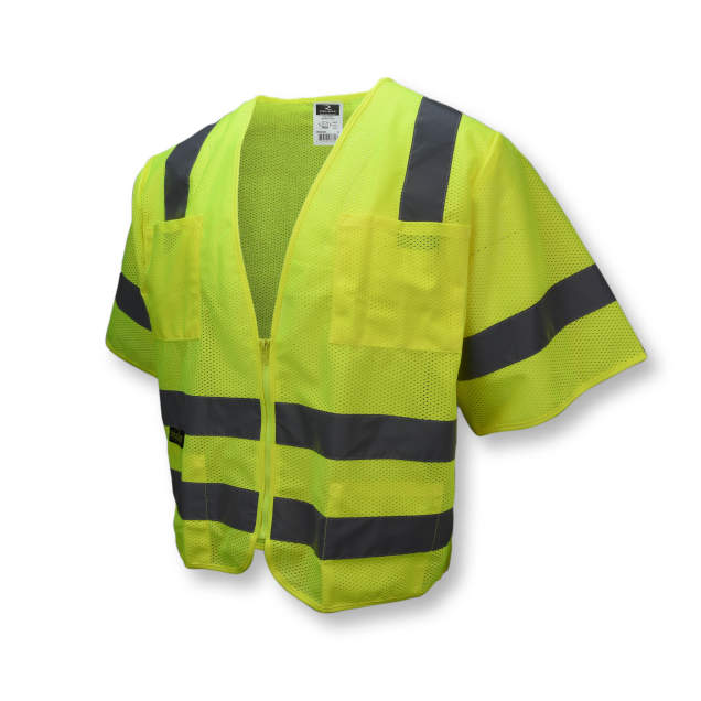 Radians SV83GM - Safety Green ANSI Class 3 Safety Vest | Front Left View