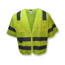 Load image into Gallery viewer, Radians SV83GM - Safety Green ANSI Class 3 Safety Vest | Front View
