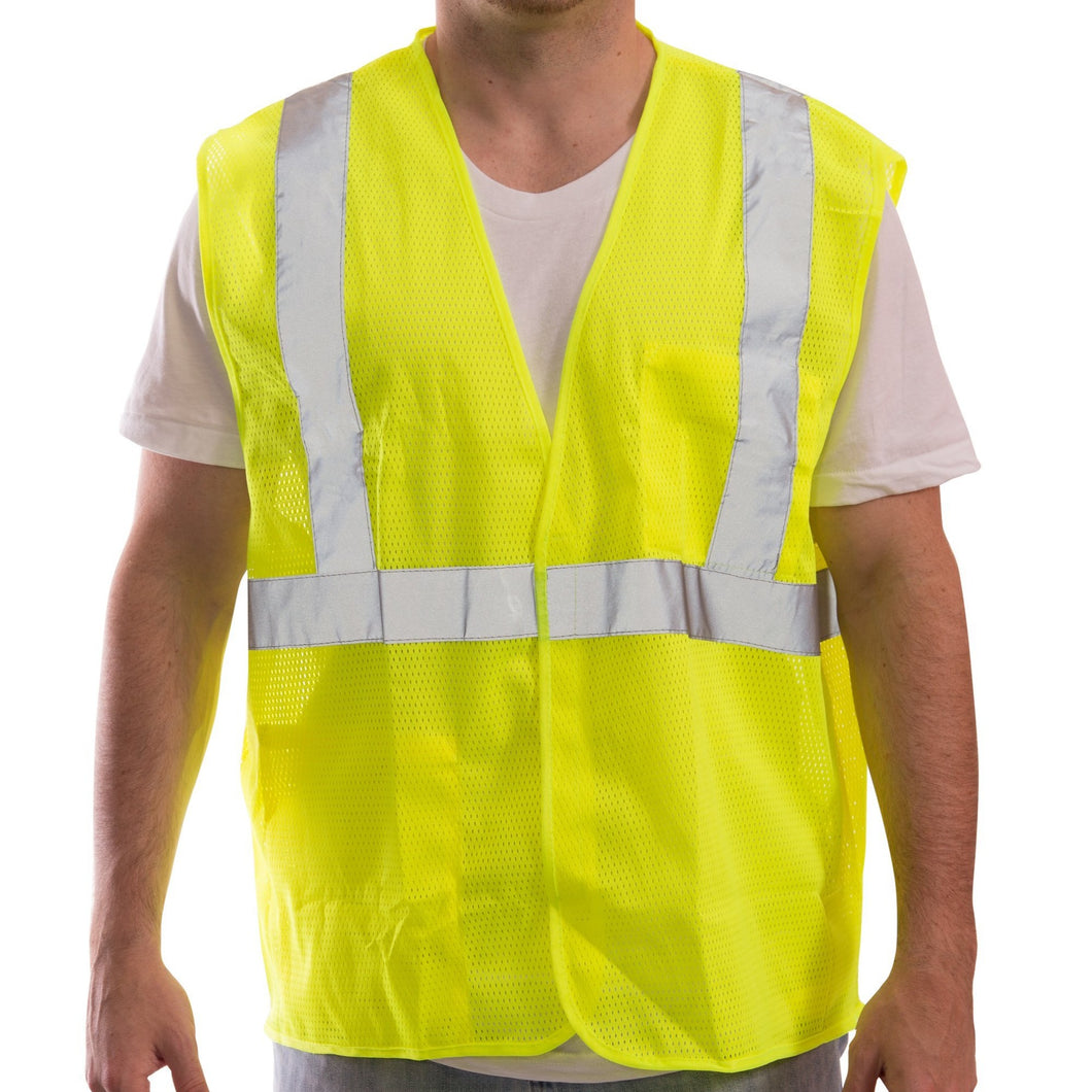 Tingley V70622 - Safety Green ANSI Class 2 Safety Vest | Front View