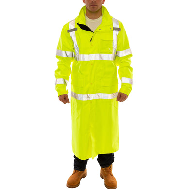 Tingley C24122 - Safety Green Hi-Viz Rain Jacket | Front View