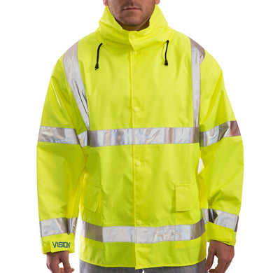 Tingley J23122 - Safety Green Hi-Viz Rain Jacket | Main View