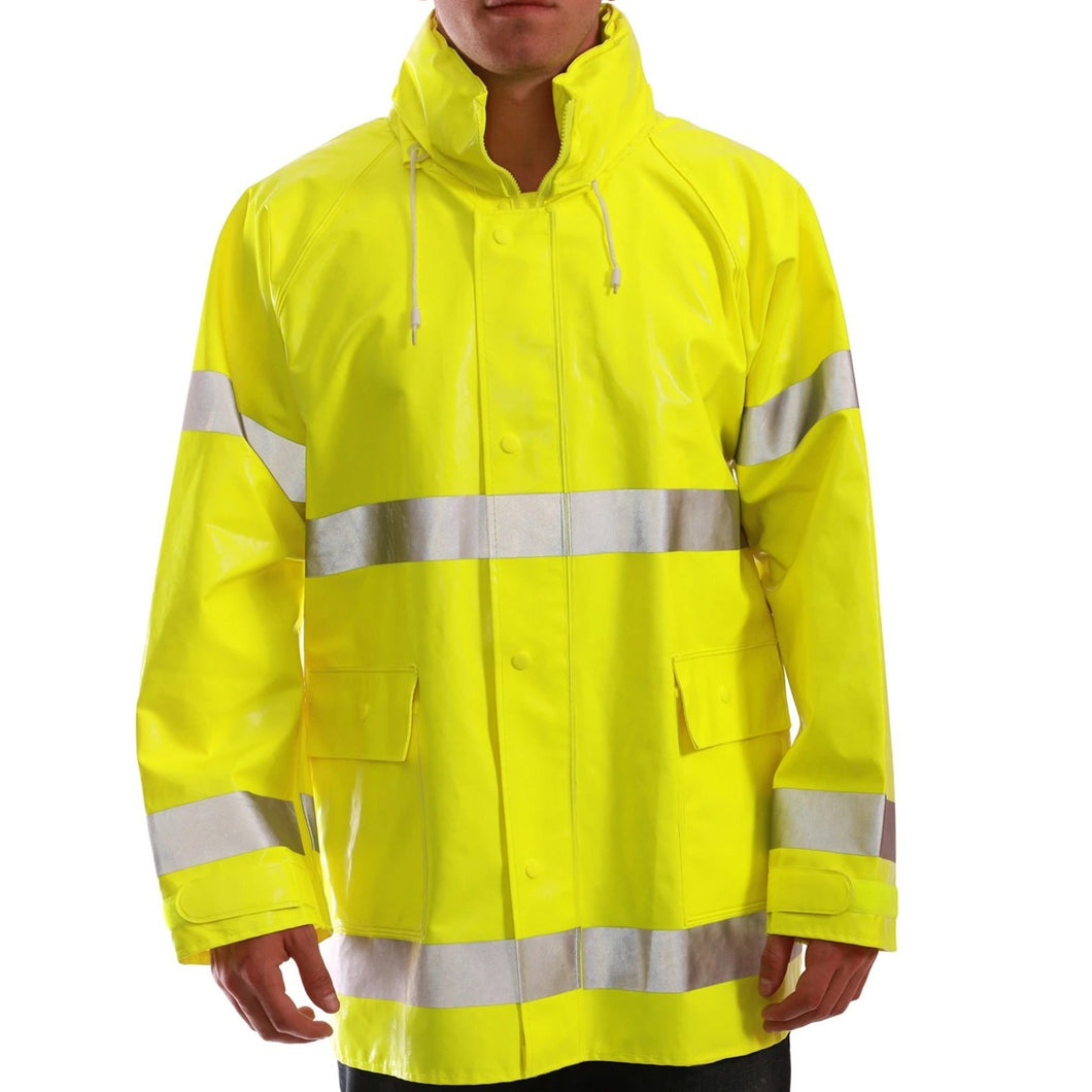  Tingley J53122 - Safety Green Hi-Viz FR Jacket | Front View