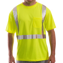 Load image into Gallery viewer, Tingley S75022 - Safety Green Hi-Viz Short Sleeve Shirt | Front View
