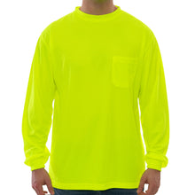 Load image into Gallery viewer, Tingley S75502 - Safety Green Hi-Viz Long Sleeve Shirt | Front View
