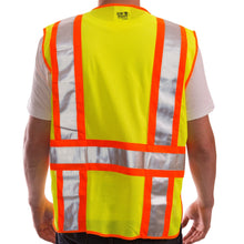 Load image into Gallery viewer, Tingley V70832 - Safety Green ANSI Class 2 Safety Vest | Back View
