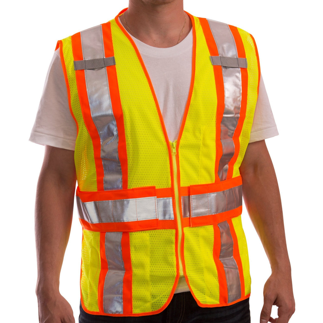 Tingley V70832 - Safety Green ANSI Class 2 Safety Vest | Front View