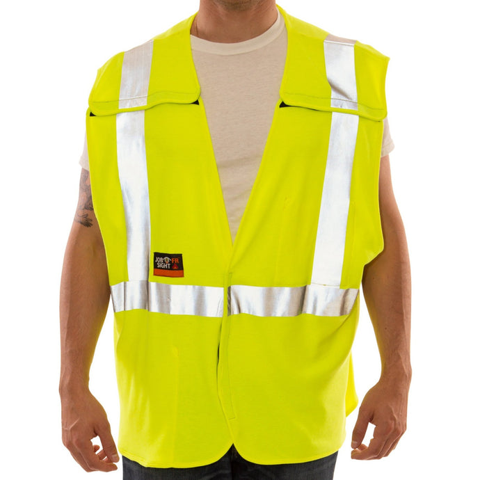 Tingley V81522 - Safety Green FR Safety Vest | Front View