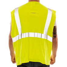 Load image into Gallery viewer, Tingley V81622 - Safety Green FR Safety Vest | Back View
