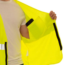 Load image into Gallery viewer, Tingley V81622 - Safety Green FR Safety Vest | Inside Left View
